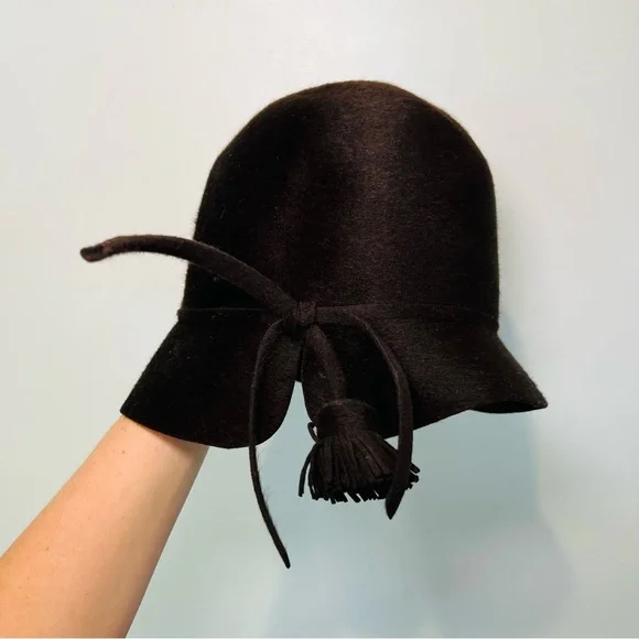 Accessories | Vintage Franks Girl Frank Olive Brown Wool Hat 